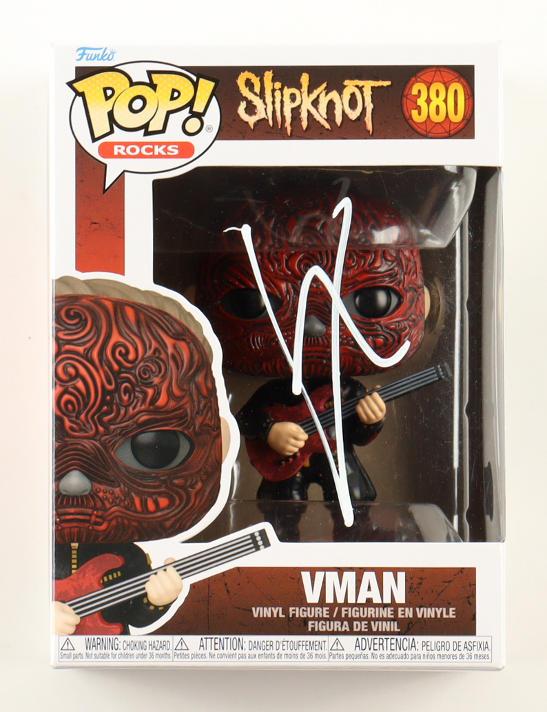 Alessandro "VMan" Venturella Signed "Slipknot" #380 Vman Funko Pop! Vinyl Figure (Beckett) at PristineAuction.com Alessandro "VMan" Venturella Signed "Slipknot" #380 Vman Funko Pop! Vinyl Figure (Beckett) at PristineAuction.com