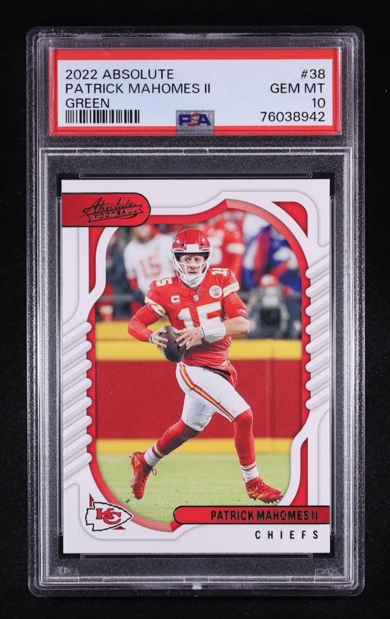 Patrick Mahomes II 2022 Absolute Green #38 (PSA 10) at PristineAuction.com Patrick Mahomes II 2022 Absolute Green #38 (PSA 10) at PristineAuction.com