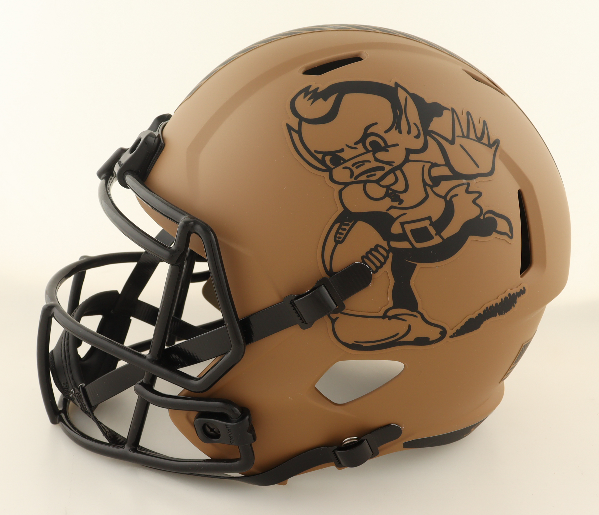 Bernie Kosar Signed Browns Full-Size Salute To Service Alternate Speed Helmet (JSA) at PristineAuction.com Bernie Kosar Signed Browns Full-Size Salute To Service Alternate Speed Helmet (JSA) at PristineAuction.com