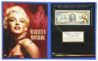 Marilyn Monroe Genuine Legal Tender Colorized U.S. $2.00 Two Dollar Bill Commemorative Edition Bank Note with Display Folder at PristineAuction.com