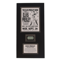 Elvis Presley Custom Matted Original 1956 Concert Ticket Display at PristineAuction.com