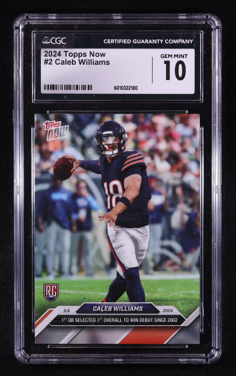 Caleb Williams 2024 Topps Now #2 RC (CGC 10) at PristineAuction.com Caleb Williams 2024 Topps Now #2 RC (CGC 10) at PristineAuction.com