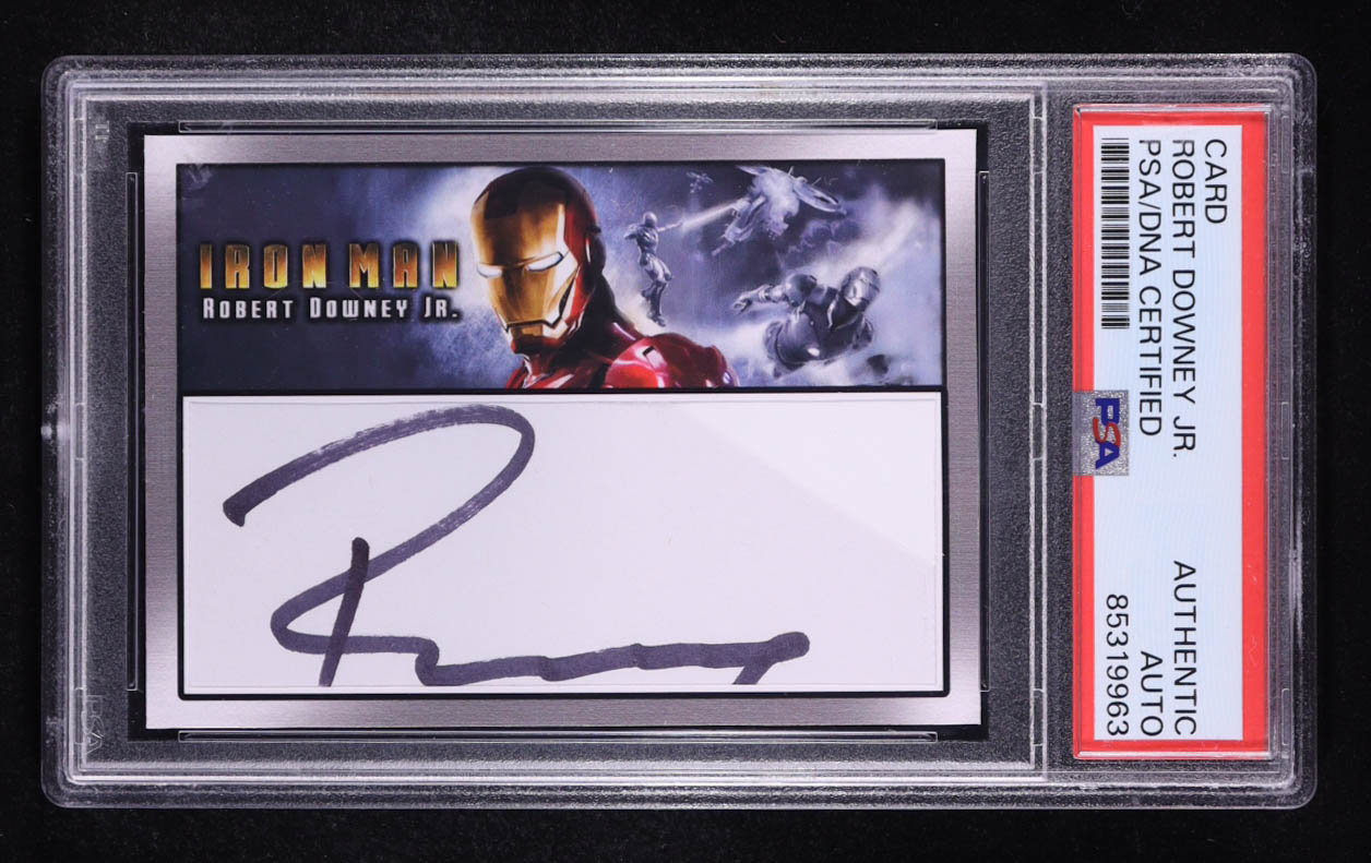 Robert Downey Jr. Signed "Iron Man" Cut (PSA) at PristineAuction.com Robert Downey Jr. Signed "Iron Man" Cut (PSA) at PristineAuction.com