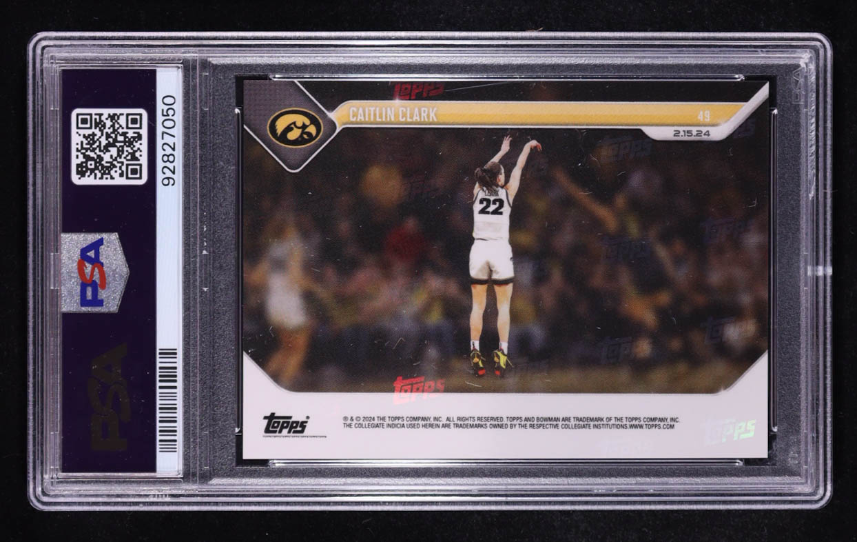 Caitlin Clark 2023 Bowman U Now #49 RC (PSA 10) at PristineAuction.com Caitlin Clark 2023 Bowman U Now #49 RC (PSA 10) at PristineAuction.com