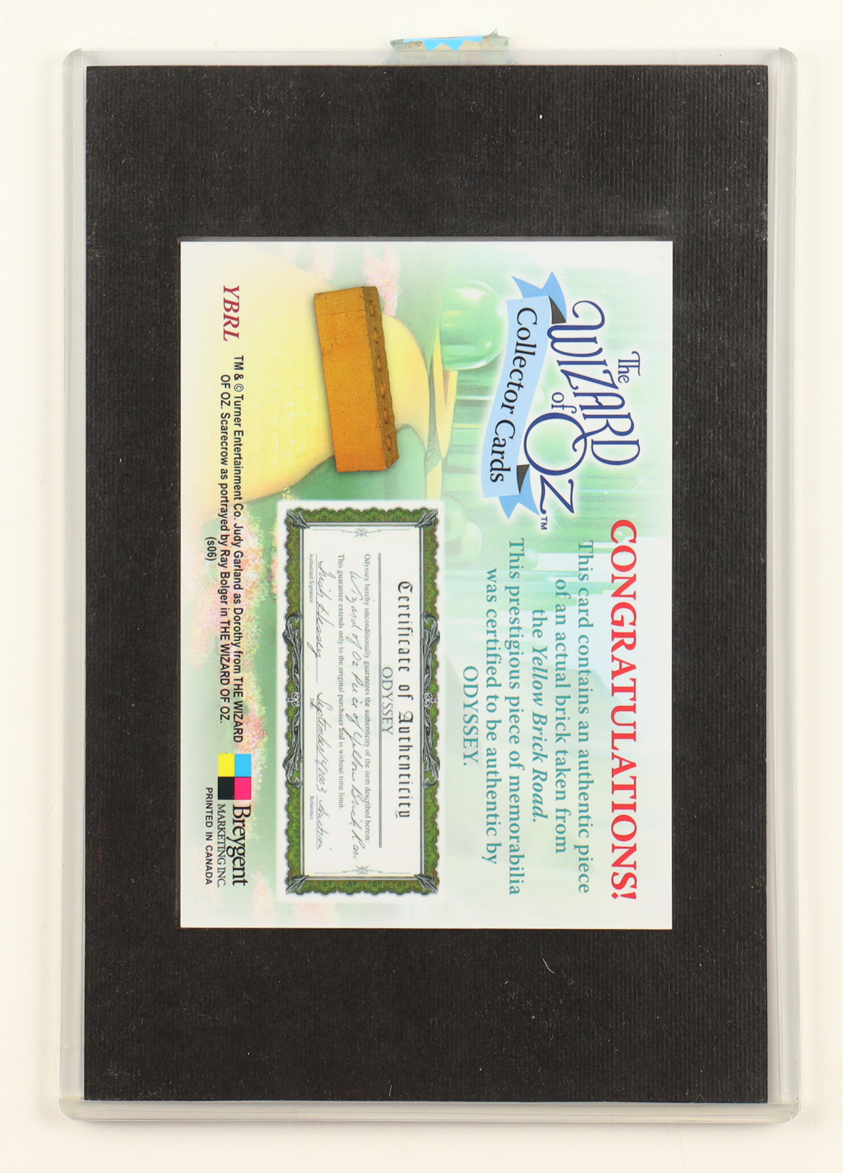 Jerry Maren Signed LE "The Wizard of Oz" 7x11 Custom Matted Photo with Piece of Yellow Brick Road Inscribed "Lollipop Kid" (Breygent) at PristineAuction.com Jerry Maren Signed LE "The Wizard of Oz" 7x11 Custom Matted Photo with Piece of Yellow Brick Road Inscribed "Lollipop Kid" (Breygent) at PristineAuction.com