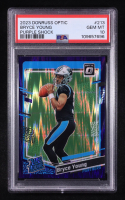 Bryce Young 2023 Donruss Optic Purple Shock #213 RR RC (PSA 10) at PristineAuction.com