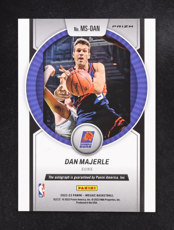 Dan Majerle 2022-23 Panini Mosaic Prizm Scripts Auto #MS-DAN at PristineAuction.com Dan Majerle 2022-23 Panini Mosaic Prizm Scripts Auto #MS-DAN at PristineAuction.com
