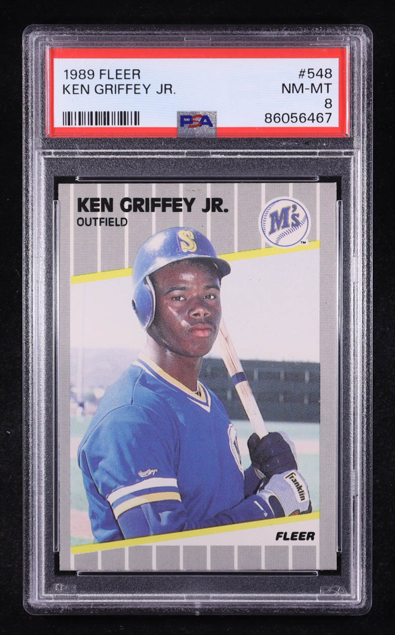 Ken Griffey Jr. 1989 Fleer #548 RC (PSA 8) at PristineAuction.com Ken Griffey Jr. 1989 Fleer #548 RC (PSA 8) at PristineAuction.com