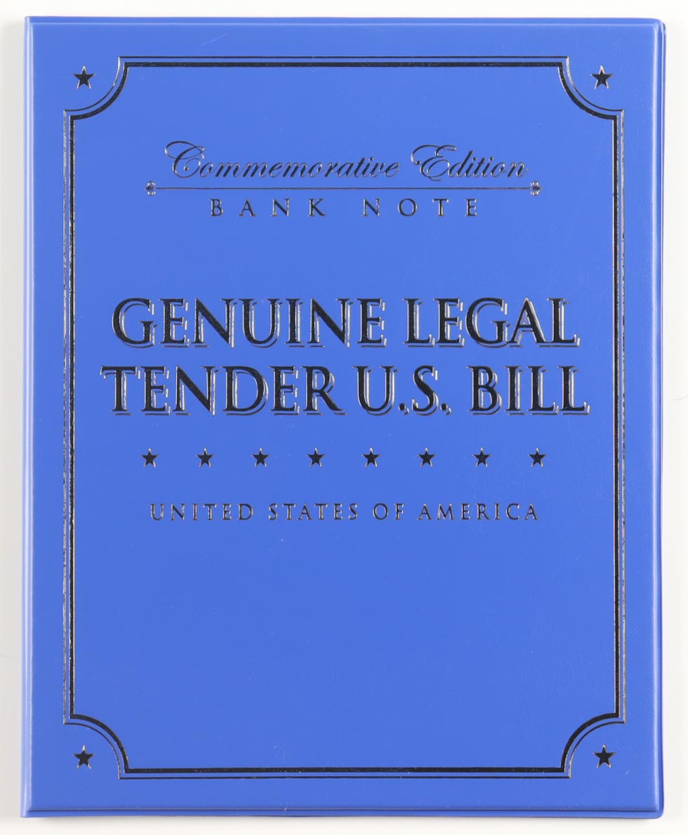 Muhammad Ali Genuine Legal Tender Colorized U.S. $2.00 Two Dollar Bill Commemorative Edition Bank Note with Folder at PristineAuction.com Muhammad Ali Genuine Legal Tender Colorized U.S. $2.00 Two Dollar Bill Commemorative Edition Bank Note with Folder at PristineAuction.com