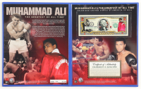 Muhammad Ali Genuine Legal Tender Colorized U.S. $2.00 Two Dollar Bill Commemorative Edition Bank Note with Folder at PristineAuction.com