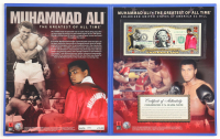 Muhammad Ali Genuine Legal Tender Colorized U.S. $2.00 Two Dollar Bill Commemorative Edition Bank Note with Folder at PristineAuction.com