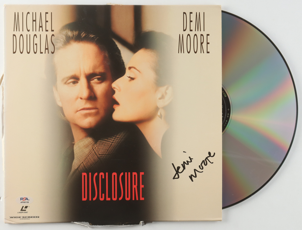 Demi Moore Signed "Disclosure" LaserDisc Album (PSA) at PristineAuction.com Demi Moore Signed "Disclosure" LaserDisc Album (PSA) at PristineAuction.com