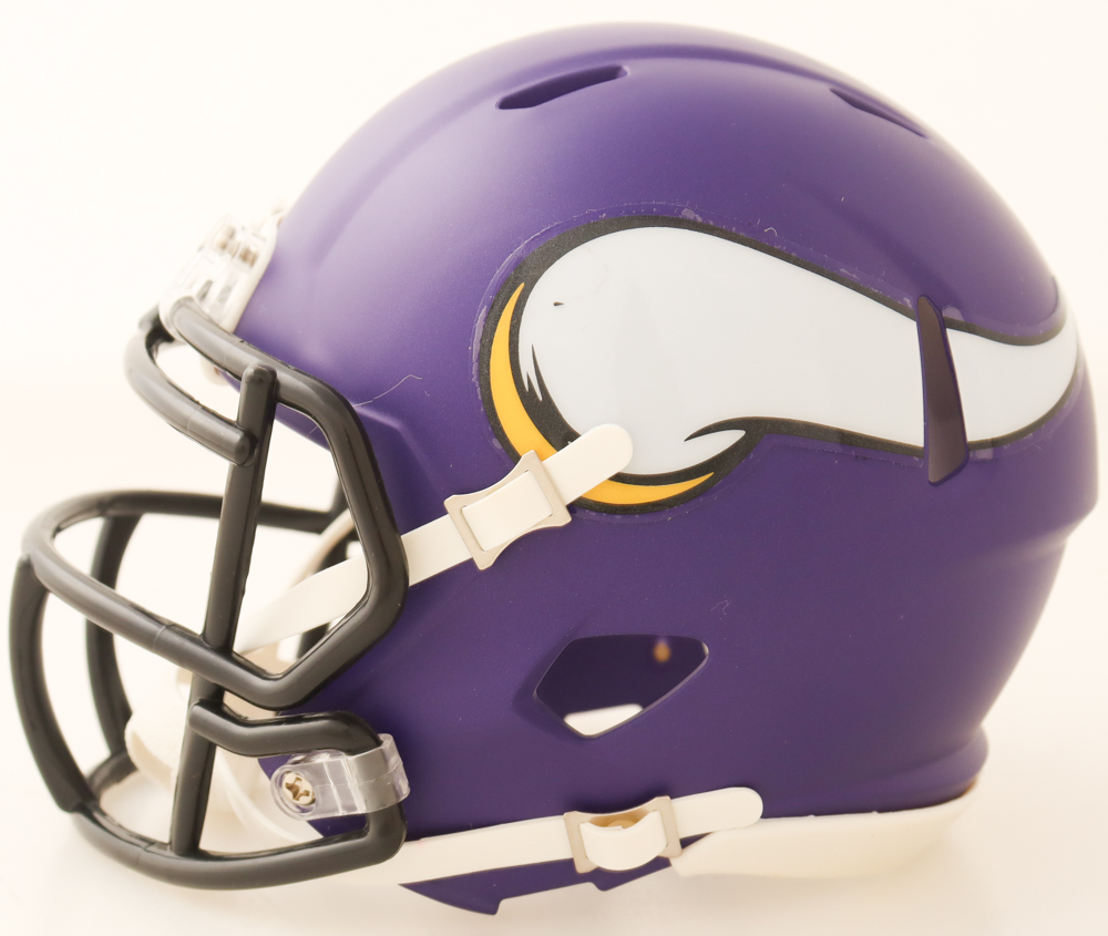 Jordan Addison Signed Vikings Speed Mini Helmet (Beckett) at PristineAuction.com Jordan Addison Signed Vikings Speed Mini Helmet (Beckett) at PristineAuction.com