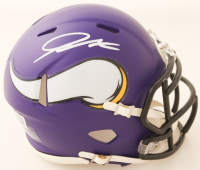 Jordan Addison Signed Vikings Speed Mini Helmet (Beckett) at PristineAuction.com