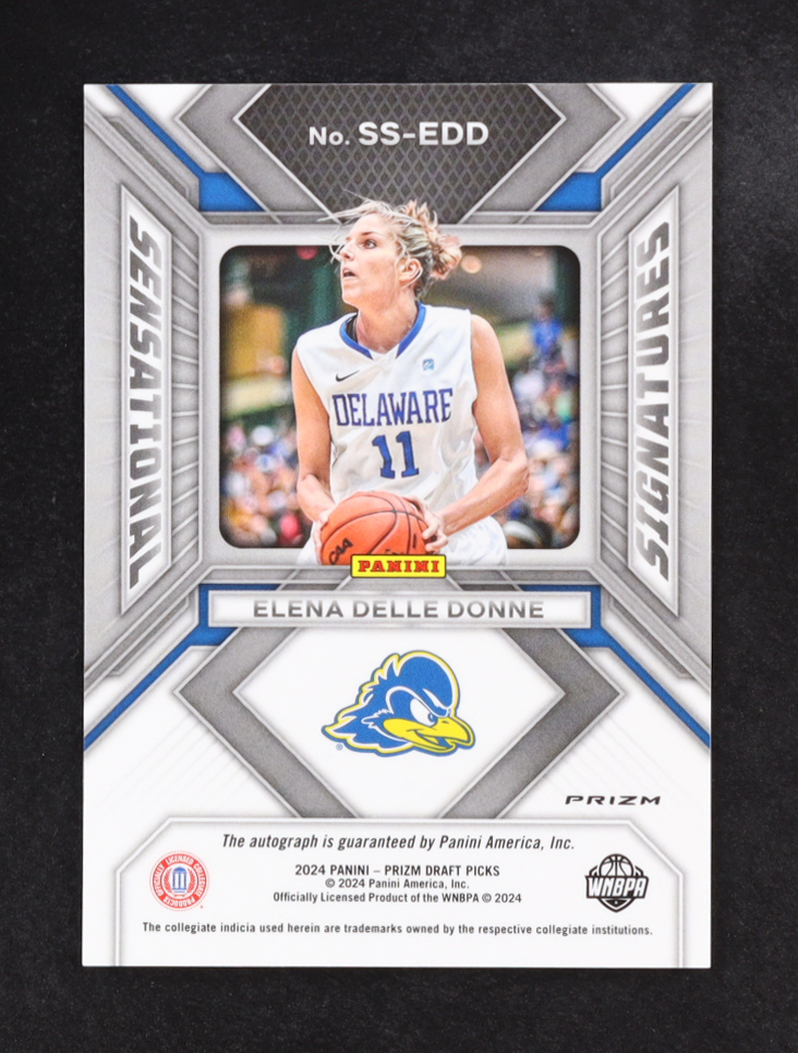 Elena Delle Donne 2024 Panini Prizm Draft Picks Auto Silver Signatures #SS-EDD at PristineAuction.com Elena Delle Donne 2024 Panini Prizm Draft Picks Auto Silver Signatures #SS-EDD at PristineAuction.com