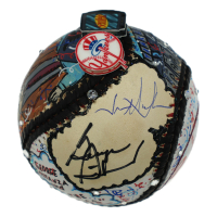 George Steinbrenner & Jason Alexander Signed Yankees/Seinfeld Baseball Hand-Painted by Renowned Pop Artist Charles Fazzino (Fanatics & JSA) at PristineAuction.com