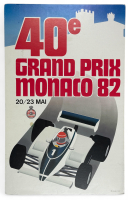 1982 Monaco Formula 1 Grand Prix Official Poster, Program & Ticket Set at PristineAuction.com