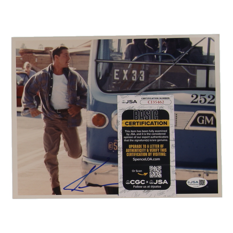 Keanu Reeves Signed "Speed" 8x10 Photo (JSA) at PristineAuction.com Keanu Reeves Signed "Speed" 8x10 Photo (JSA) at PristineAuction.com