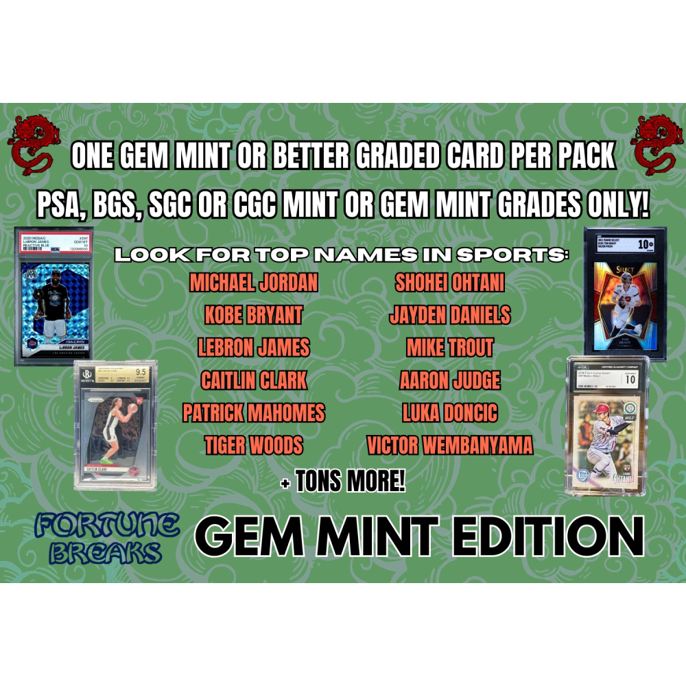 Fortune Breaks Gem Mint Edition Mystery Box at PristineAuction.com