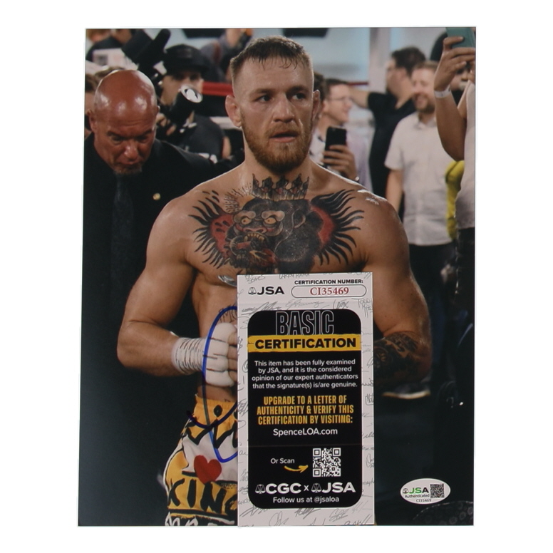 Conor McGregor Signed UFC 8x10 Photo (JSA) at PristineAuction.com Conor McGregor Signed UFC 8x10 Photo (JSA) at PristineAuction.com
