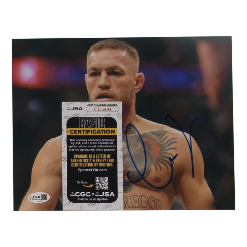 Conor McGregor Signed UFC 8x10 Photo (JSA) at PristineAuction.com Conor McGregor Signed UFC 8x10 Photo (JSA) at PristineAuction.com