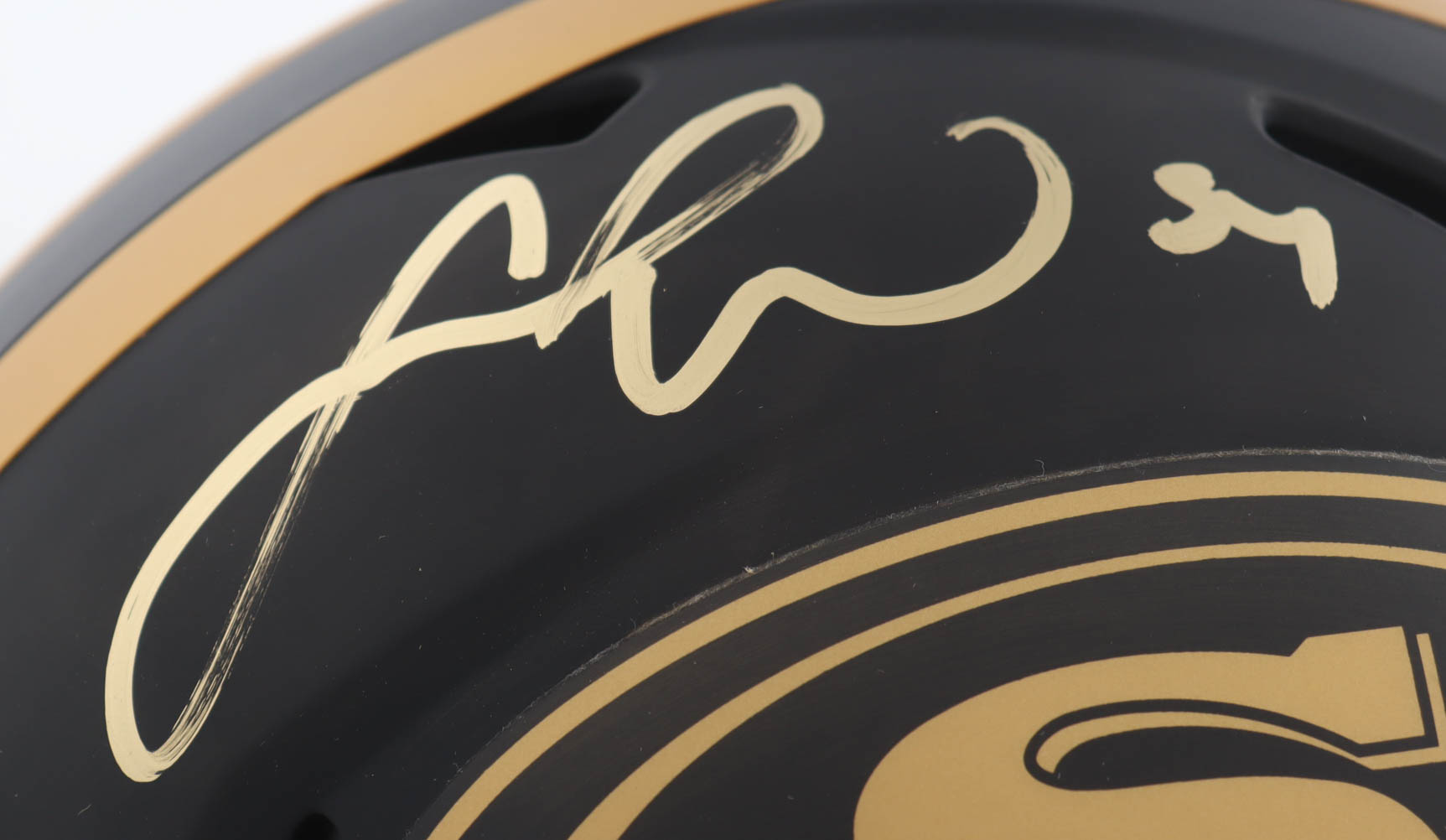 Fred Warner Signed 49ers Full-Size Eclipse Alternate Speed Helmet (Beckett) at PristineAuction.com Fred Warner Signed 49ers Full-Size Eclipse Alternate Speed Helmet (Beckett) at PristineAuction.com