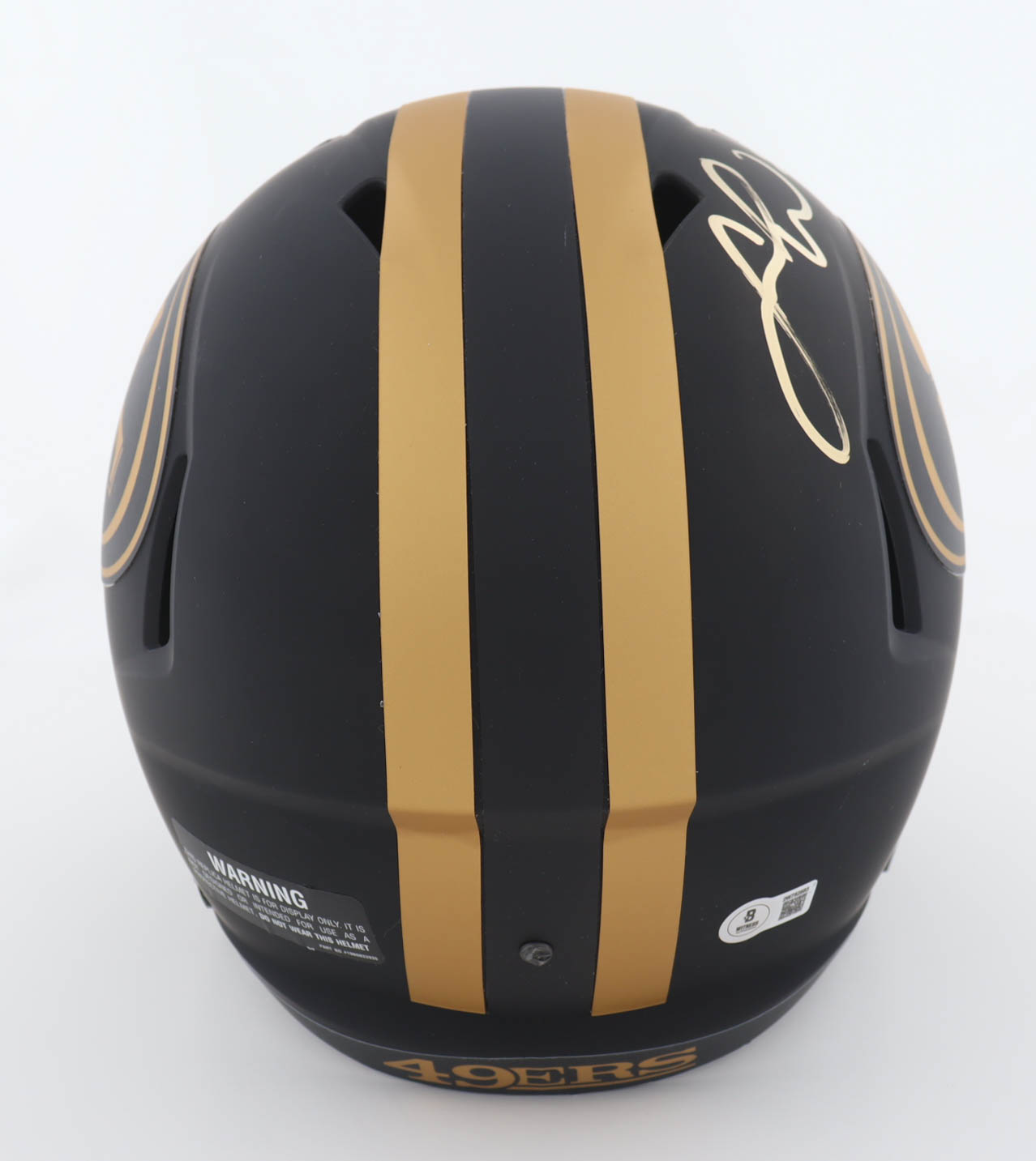 Fred Warner Signed 49ers Full-Size Eclipse Alternate Speed Helmet (Beckett) at PristineAuction.com Fred Warner Signed 49ers Full-Size Eclipse Alternate Speed Helmet (Beckett) at PristineAuction.com