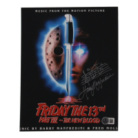 Harry Manfredini Signed "Friday the 13th Part VII: The New Blood" 8x10 Photo with Hand Drawn Sketch (Beckett) at PristineAuction.com