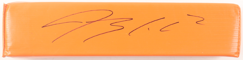 Blake Corum Signed Full-Size Football Pylon (Beckett) at PristineAuction.com Blake Corum Signed Full-Size Football Pylon (Beckett) at PristineAuction.com