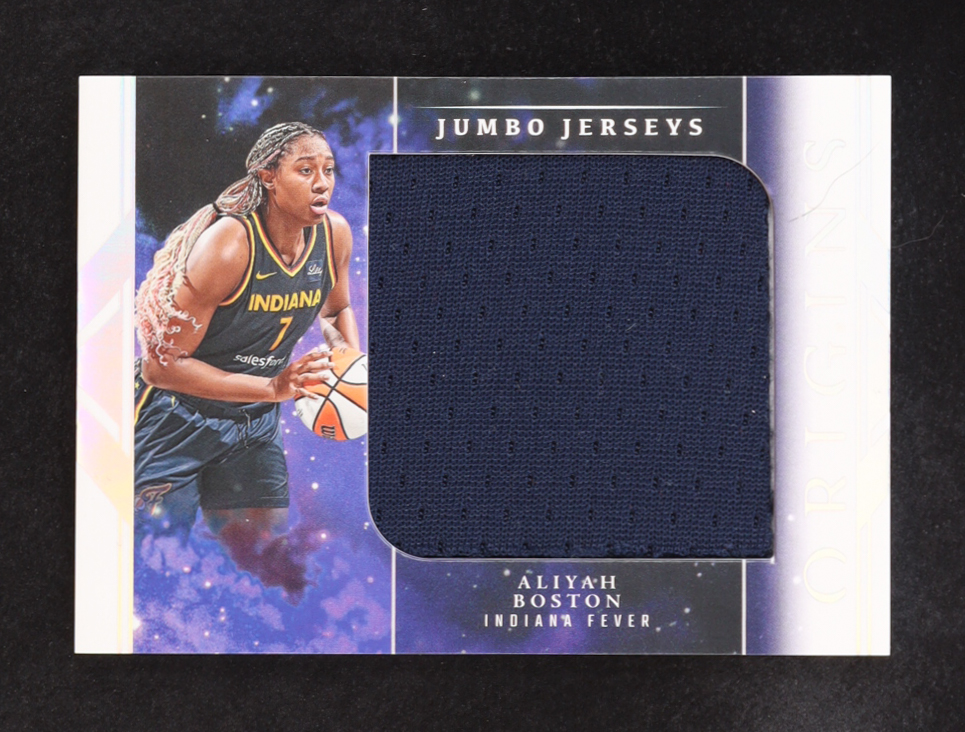 Aliyah Boston 2024 Panini Origins WNBA Jumbo Jerseys #JJ-AB at PristineAuction.com Aliyah Boston 2024 Panini Origins WNBA Jumbo Jerseys #JJ-AB at PristineAuction.com