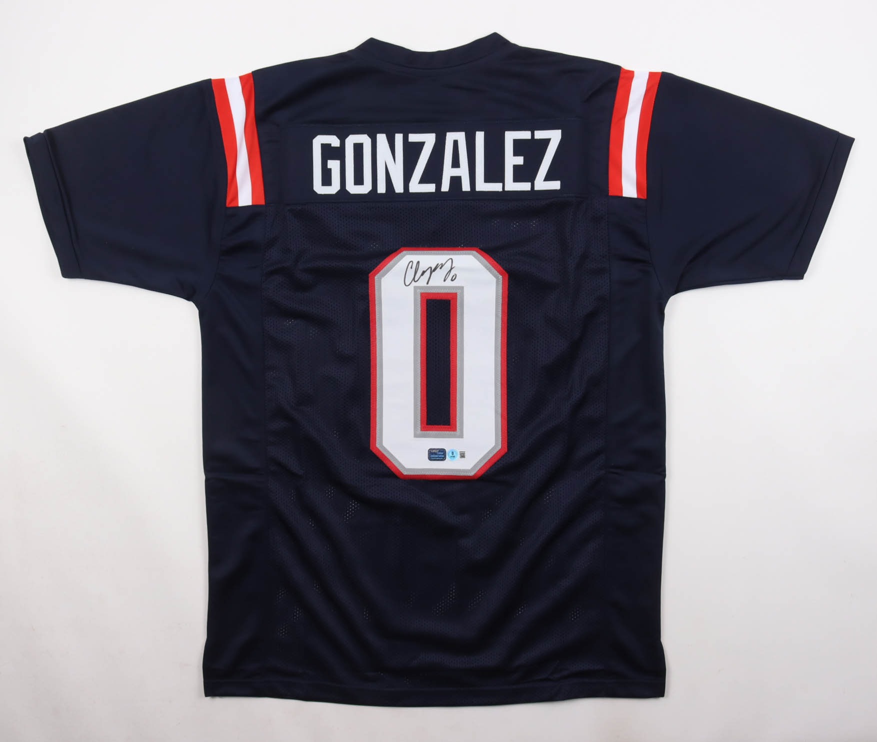 Christian Gonzalez Signed Jersey (Beckett & Prova) at PristineAuction.com Christian Gonzalez Signed Jersey (Beckett & Prova) at PristineAuction.com