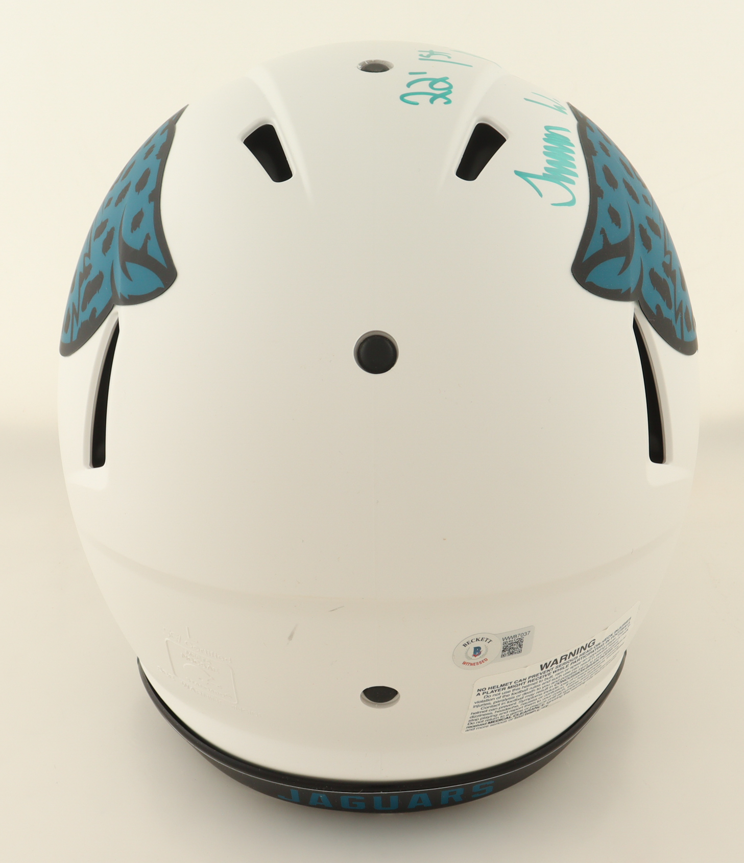 Travon Walker Signed Jaguars Full-Size Authentic On-Field Lunar Eclipse Alternate Speed Helmet Inscribed "'22 1st Pick" (Beckett) at PristineAuction.com Travon Walker Signed Jaguars Full-Size Authentic On-Field Lunar Eclipse Alternate Speed Helmet Inscribed "'22 1st Pick" (Beckett) at PristineAuction.com