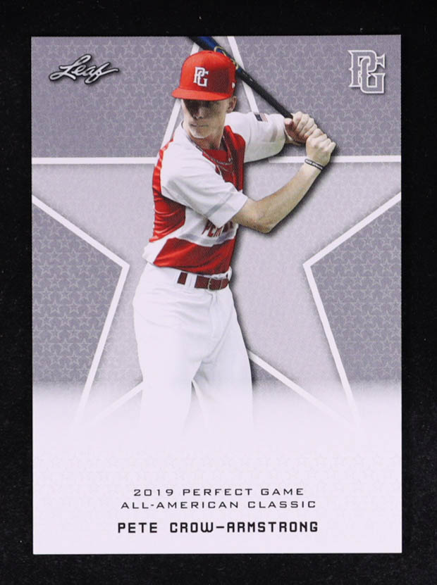 Pete Crow-Armstrong 2019 Leaf Perfect Game National Showcase #DI05 RC at PristineAuction.com Pete Crow-Armstrong 2019 Leaf Perfect Game National Showcase #DI05 RC at PristineAuction.com