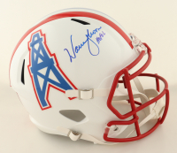 Warren Moon Signed Oilers Full-Size Speed Helmet Inscribed "HOF 06" (JSA) at PristineAuction.com