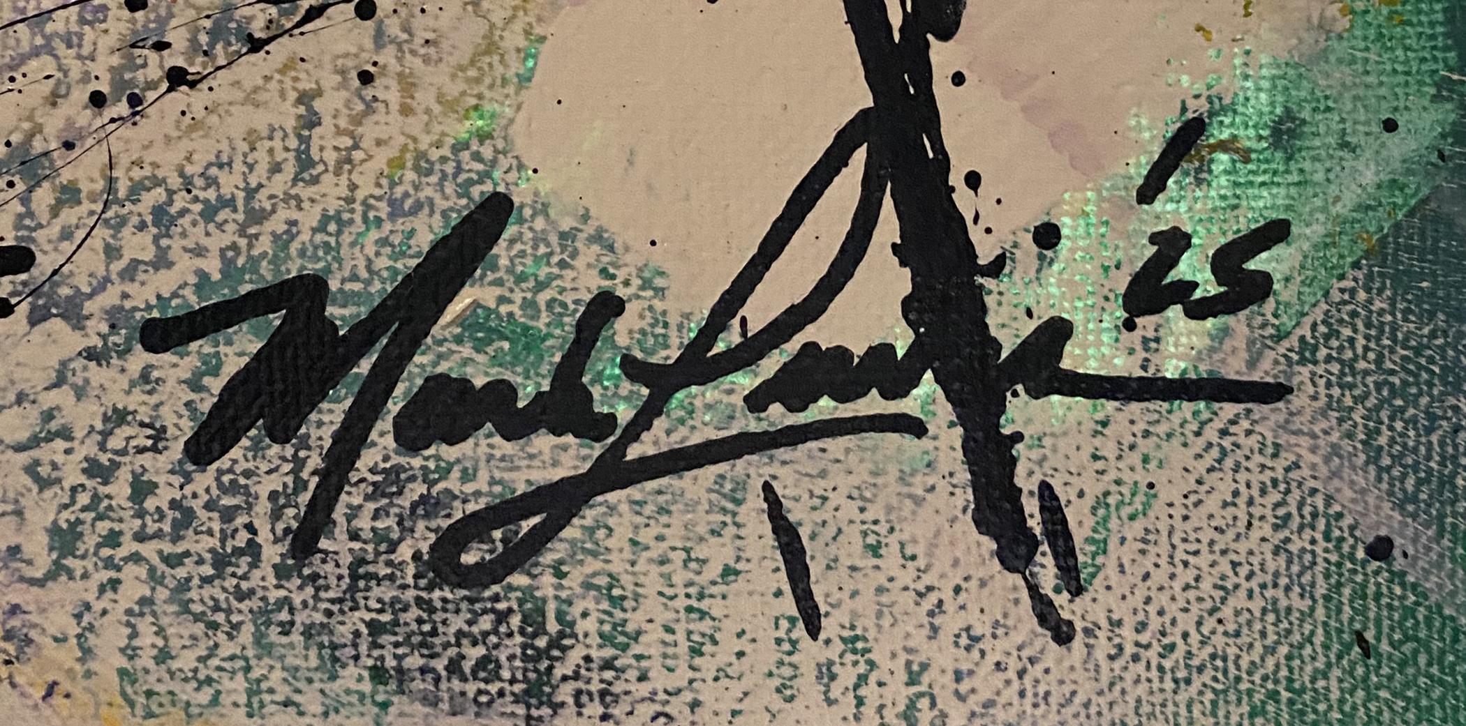 Mark Lewis Custom Framed Original Painting On Canvas #058-25 (Lewis) at PristineAuction.com Mark Lewis Custom Framed Original Painting On Canvas #058-25 (Lewis) at PristineAuction.com