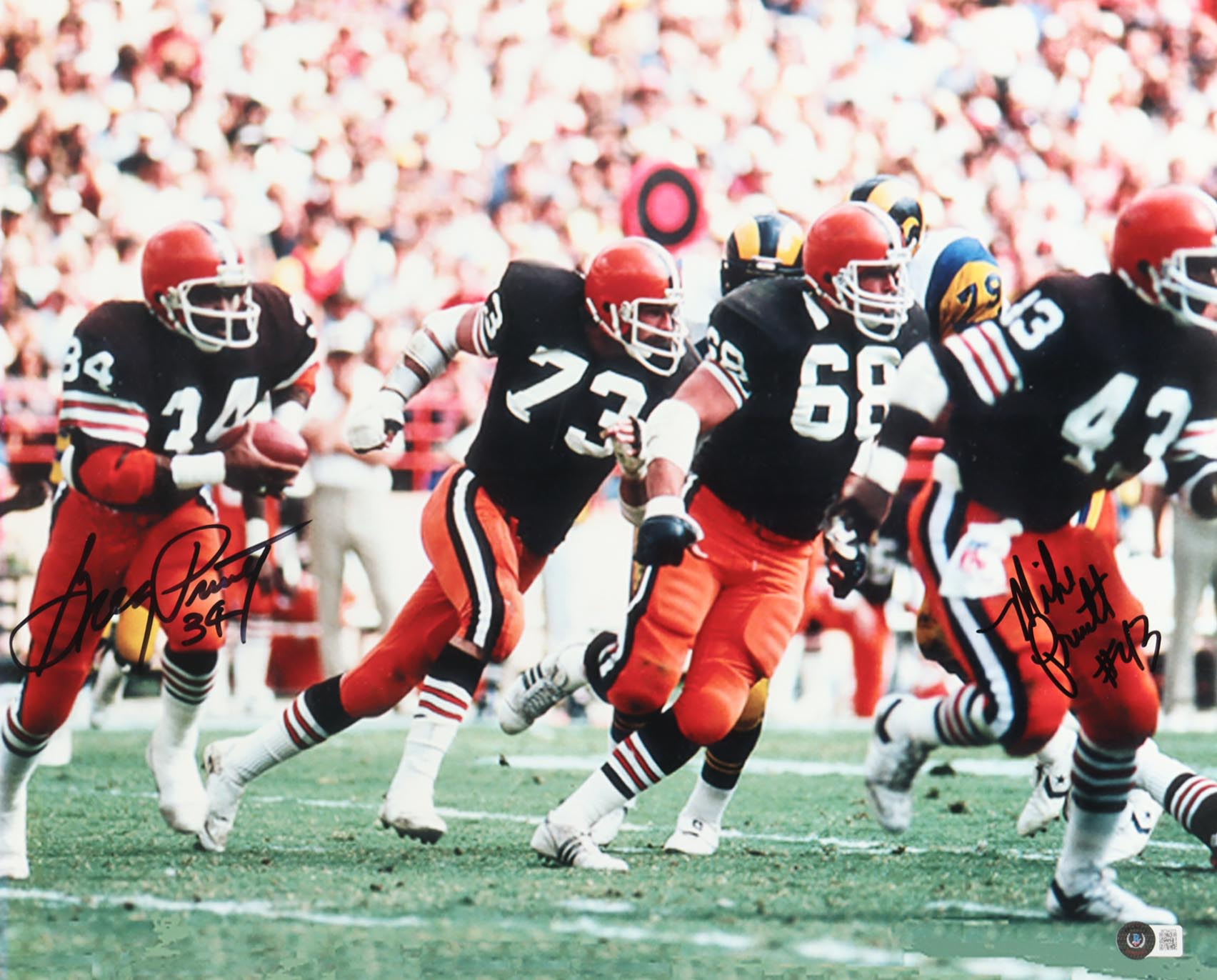 Greg Pruitt & Mike Pruitt Signed Browns 16x20 Photo (Beckett) at PristineAuction.com Greg Pruitt & Mike Pruitt Signed Browns 16x20 Photo (Beckett) at PristineAuction.com