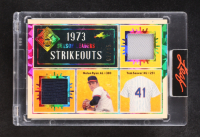 Nolan Ryan / Tom Seaver 2025 Leaf Seasons in the Sun 1973 Season Leaders Strikeouts Prismatic Rainbow #SL28 #2/15 at PristineAuction.com