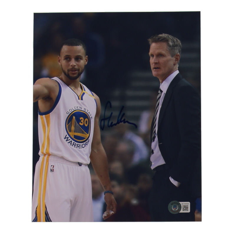 Steve Kerr Signed Warriors 8x10 Photo (Beckett) at PristineAuction.com Steve Kerr Signed Warriors 8x10 Photo (Beckett) at PristineAuction.com