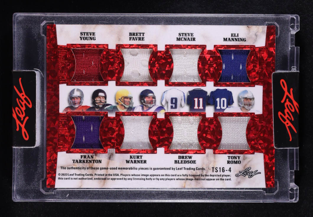 2023 Leaf The Superlative 16 Pattern Red #TS164 Joe Namath / Tom Brady / Dan Marino #16/20 at PristineAuction.com 2023 Leaf The Superlative 16 Pattern Red #TS164 Joe Namath / Tom Brady / Dan Marino #16/20 at PristineAuction.com