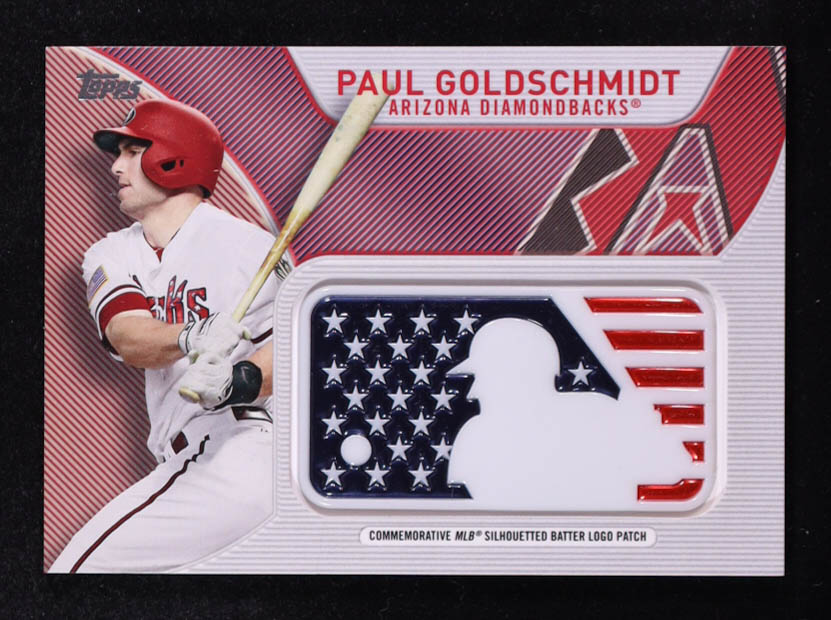 Paul Goldschmidt 2017 Topps Independence Day MLB Silhouetted Batter Logo Patches #IDML-PG at PristineAuction.com Paul Goldschmidt 2017 Topps Independence Day MLB Silhouetted Batter Logo Patches #IDML-PG at PristineAuction.com