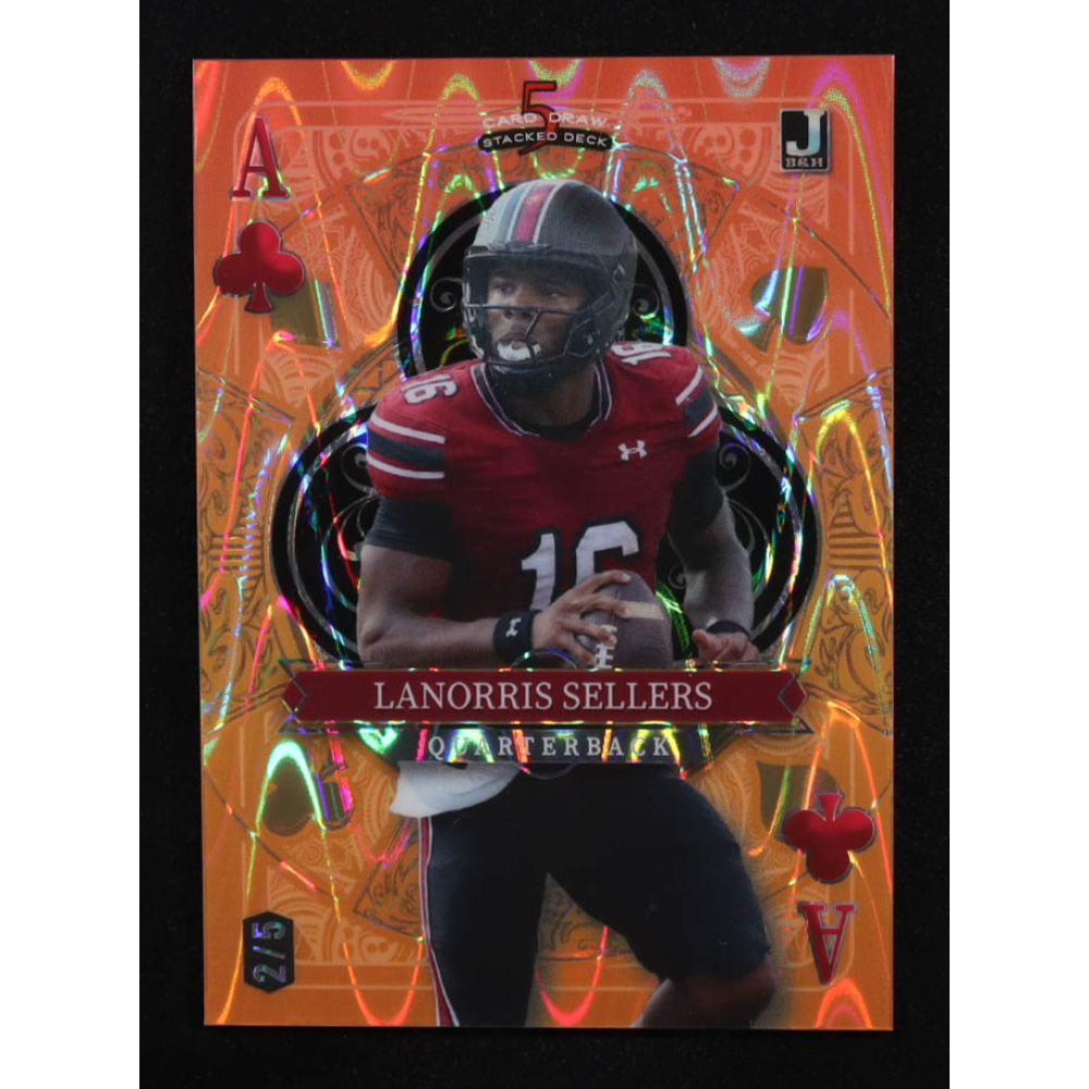 Lanorris Sellers 2024 Wild Card 5 Card Draw Stacked Deck #SDPC-LSN RC #2/5 at PristineAuction.com