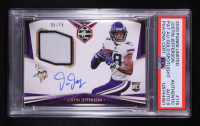 Justin Jefferson 2020 Limited Gold Spotlight Jersey Autograph #116 #6/75 (PSA | Auto 9) at PristineAuction.com