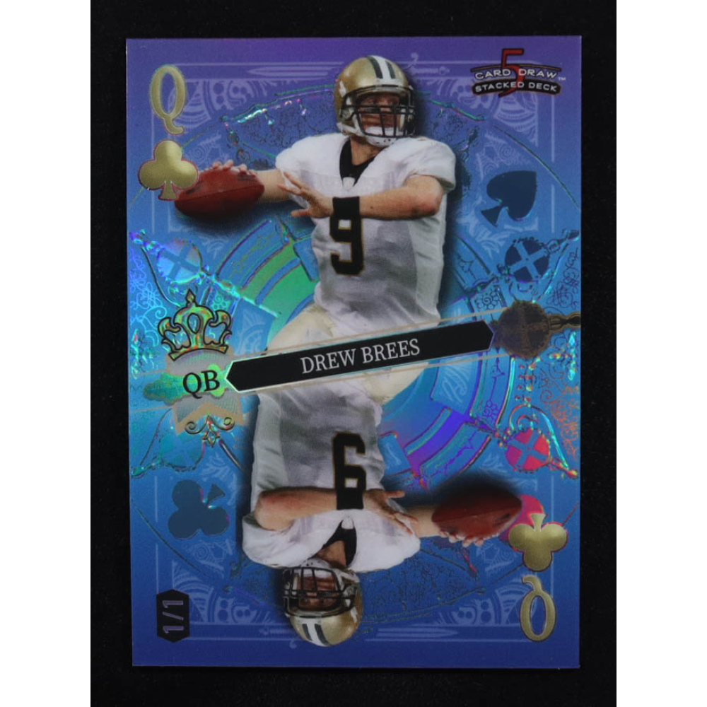 Drew Brees 2024 Wild Card 5 Card Draw Stacked Deck #SDPC-DBN #1/1 at PristineAuction.com