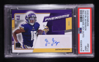 Justin Jefferson 2020 Donruss Optic Rookie Phenoms Jerseys Autographs #RPJJJ #11/99 RC (PSA 9) at PristineAuction.com