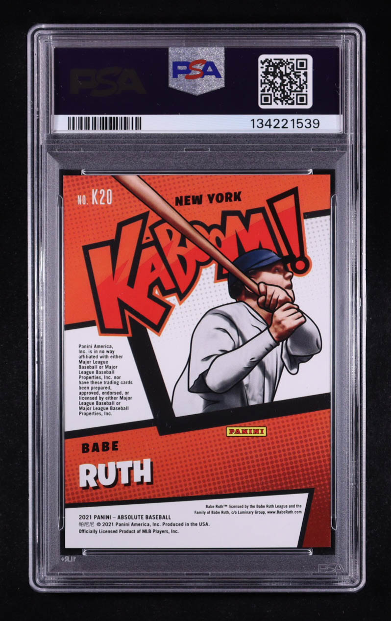 Babe Ruth 2021 Absolute Kaboom #20 (PSA 9) at PristineAuction.com Babe Ruth 2021 Absolute Kaboom #20 (PSA 9) at PristineAuction.com