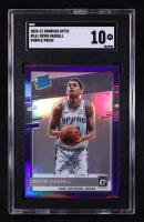 Devin Vassell 2020-21 Donruss Optic Purple Prizm RR #161 RC (SGC 10) at PristineAuction.com