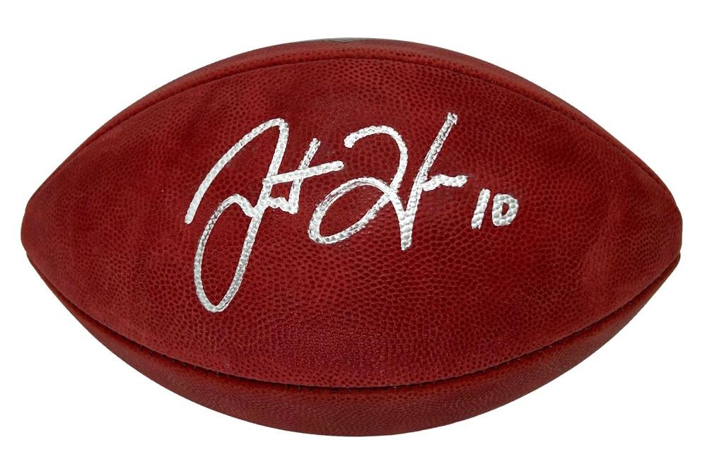Justin Herbert Signed "The Duke" Official NFL Game Ball (Fanatics) at PristineAuction.com Justin Herbert Signed "The Duke" Official NFL Game Ball (Fanatics) at PristineAuction.com