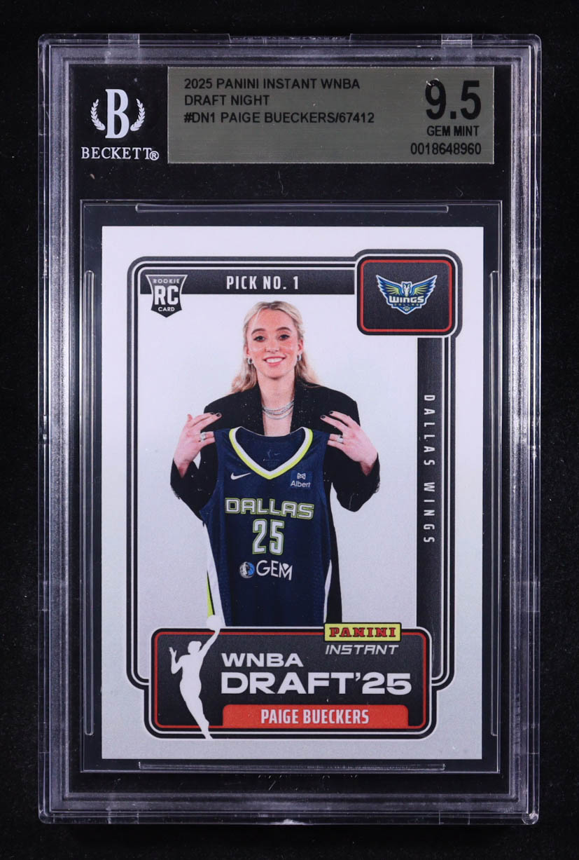 Paige Bueckers 2025 Panini Instant WNBA Draft Night #DN1 RC (BGS 9.5) at PristineAuction.com Paige Bueckers 2025 Panini Instant WNBA Draft Night #DN1 RC (BGS 9.5) at PristineAuction.com