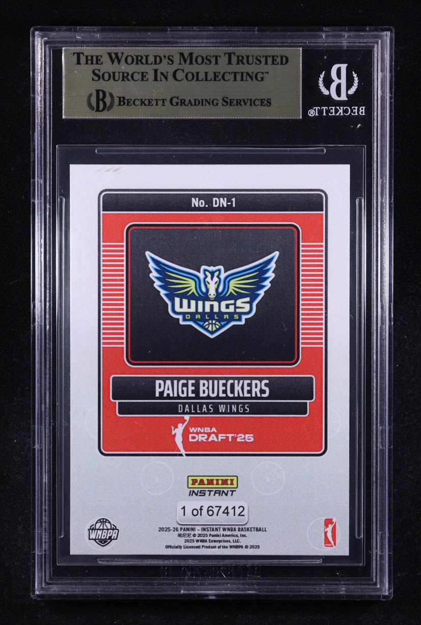 Paige Bueckers 2025 Panini Instant WNBA Draft Night #DN1 RC (BGS 9.5) at PristineAuction.com Paige Bueckers 2025 Panini Instant WNBA Draft Night #DN1 RC (BGS 9.5) at PristineAuction.com