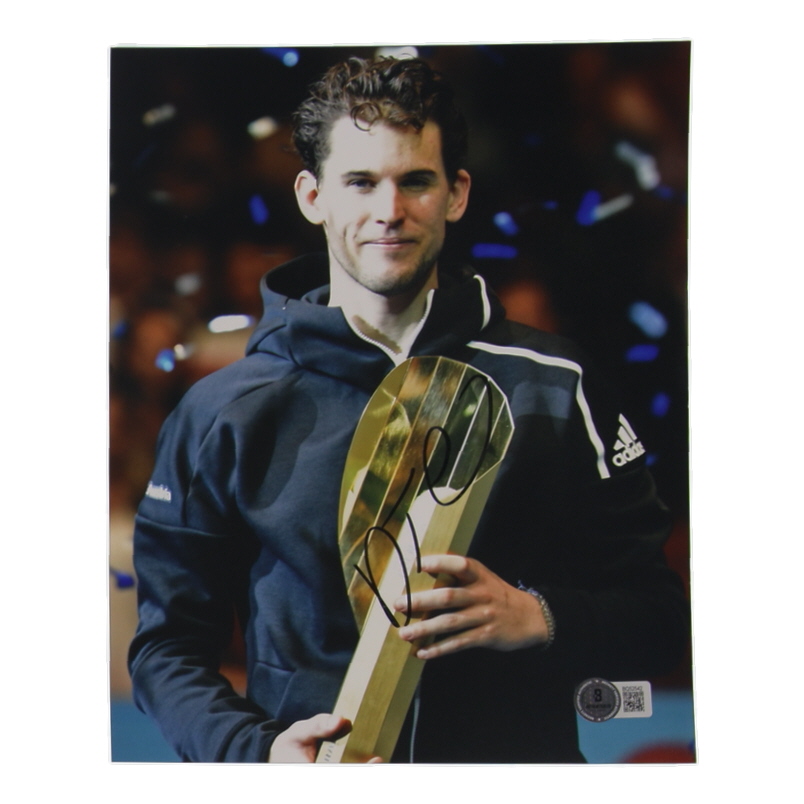 Dominic Thiem Signed 8x10 Photo (Beckett) at PristineAuction.com Dominic Thiem Signed 8x10 Photo (Beckett) at PristineAuction.com